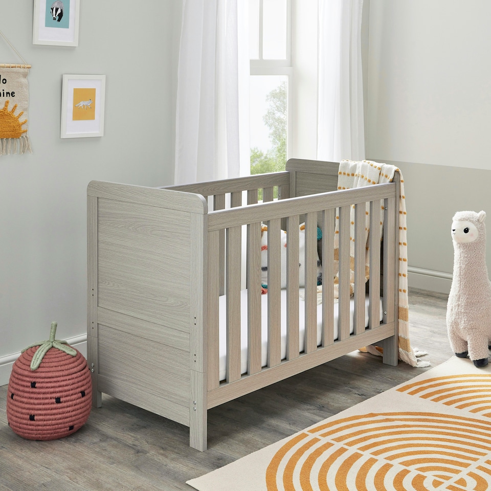image 1 of Babymore Caro Mini 3 Piece Room Set - Grey Wash
