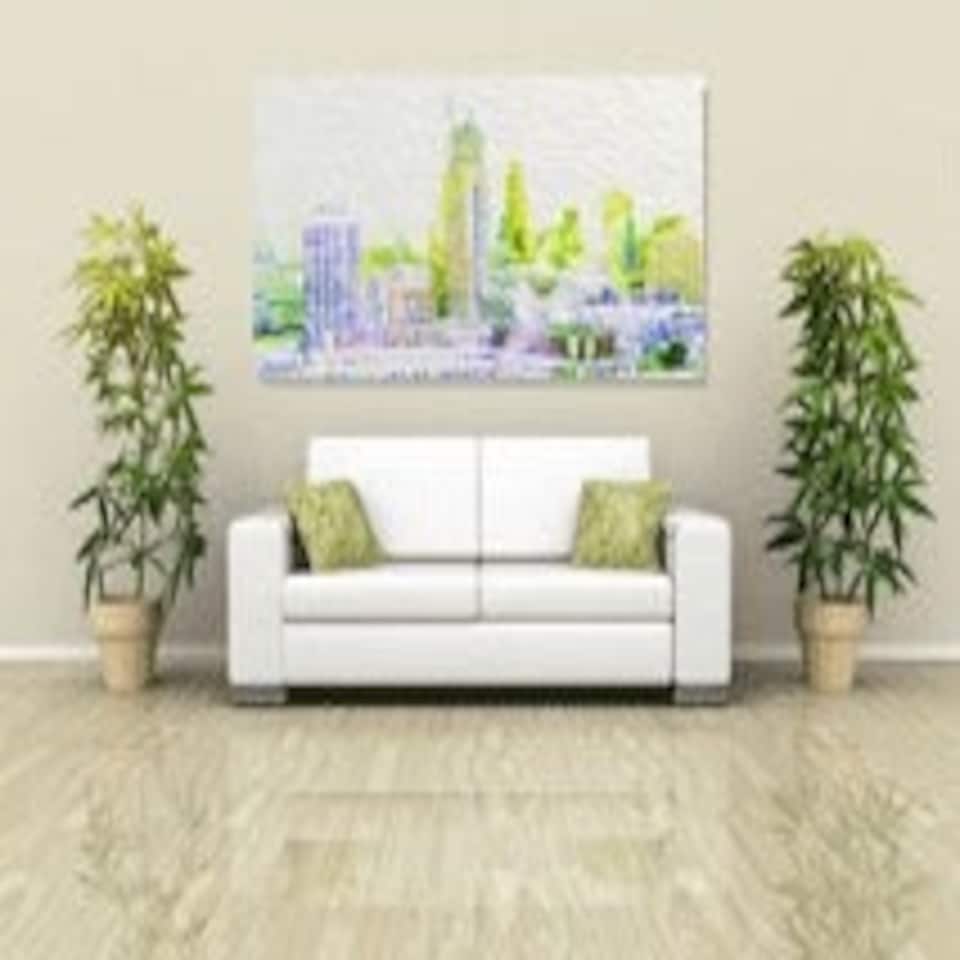 image 1 of Shard View With A Difference (Canvas Print) 60" x 30"