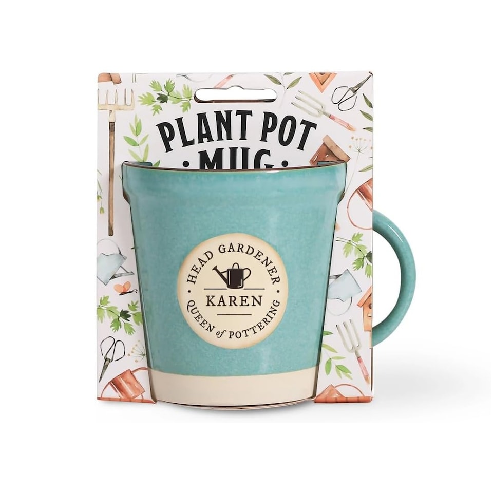 image 1 of Gardeners Plant Pot Inspired Mug Karen