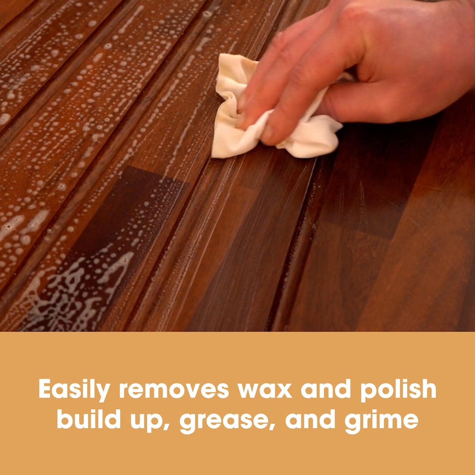 image 1 of Furniture Clinic Wood Cleaner (250ml) | Restore & Clean Wooden Floors, Furniture, Blinds, Doors, Decking and Many other Wood Surfaces - Easily Remove Wax & Polish Build up, Grease and Grime