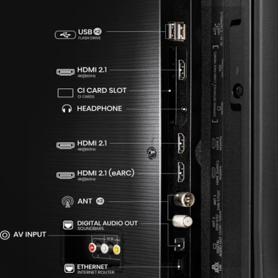 image 1 of Hisense 50E7QTUK 50inch 4K UHD QLED SMART TV WiFi Dolby Atmos