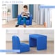 image 7 of HOMCOM Kids Mini Sofa Armchair Seat 2 In 1 Table Chair Set for 3 years | Blue | One Size
