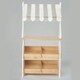 image 6 of Hooga Kids Wooden Toy Shop, Role Play Shop Market Stand With Realistic Shelving and Fabric Canopy