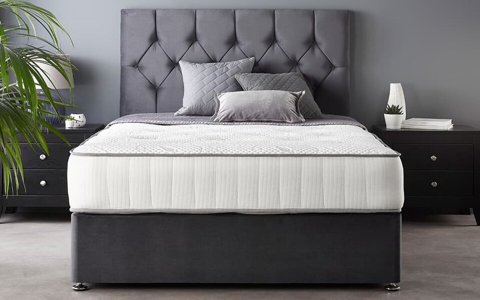 image 1 of Aspire Natural Cashmere 1000 Pocket Mattress Single | White | 1