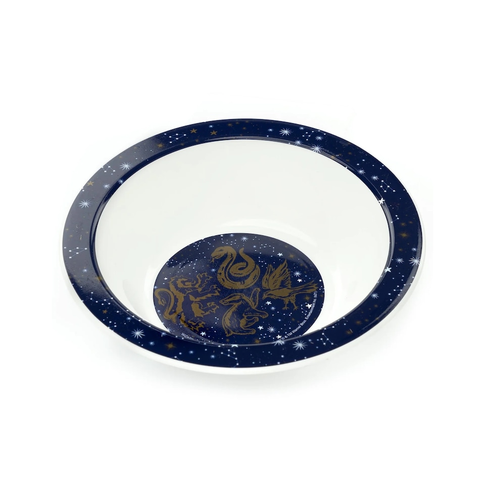 image 1 of Harry Potter Hogwarts Crest Tableware Set (Pack of 3) | Blue | Navy Blue | One Size | 1