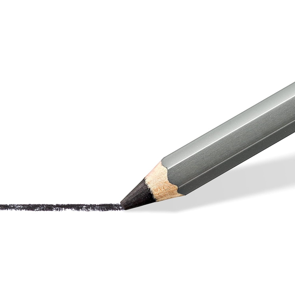 image 1 of STAEDTLER Mars Lumograph Journey Design Charcoal 3 Graphite Pencils and 1 Blending Stump