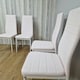 image 4 of Dining Chairs Set of 4 Pink Leather Kitchen Chairs Pink
