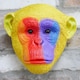image 2 of Gifts Direct 2 U Rainbow Monkey Head Wall Ornament Multi