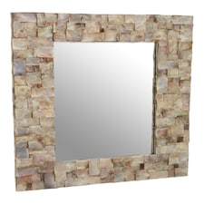 Interiors by Premier Natural Shell Wall Mirror Multi