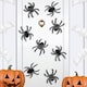 image 1 of Pack of 8 Halloween Decorative Spiders