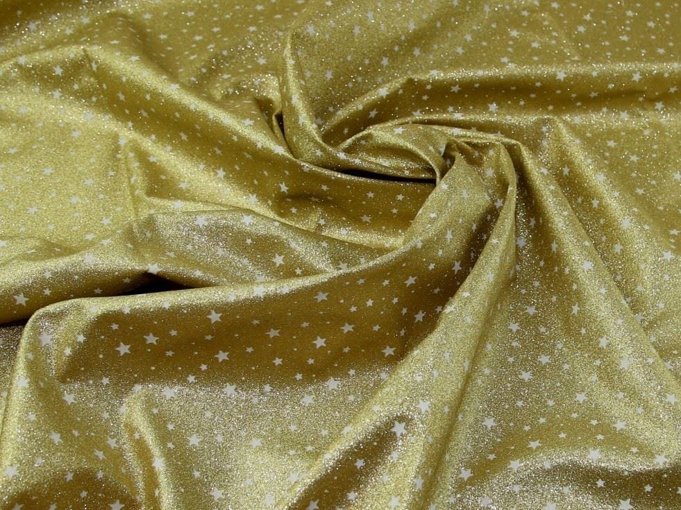 Gold Glitter Faux Leather Fabric for Bag Making, Dressmaking, Upholstery, 130cm / 51" Wide - per metre