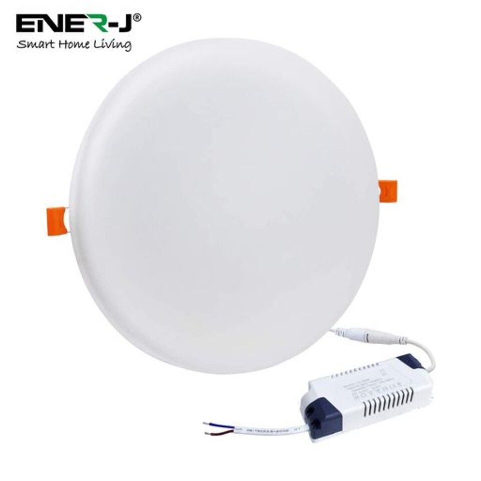 image 1 of 12W Frameless Recessed-Surface Super LED Panel, 105mm, Round, 4000K (pack of 4 units)