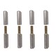 image 1 of Lift Off Bullet Hinge Weld On Brass Bush 18x135mm Heavy Duty Door Hatch 4PK Silver
