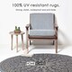 image 2 of Homescapes Outdoor Rug Luxury Waterproof Reversible, For Garden, Round Mandala Black | 170 x 170 cm