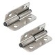 image 1 of Stainless Steel Lift Off Leaf Hinge Right 76x100mm Heavy Duty Door Hatch 2PK Silver