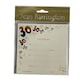 image 1 of 30th Foil Printed Birthday Party Invitations And Envelopes Pack Of 10