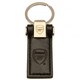 image 1 of Arsenal FC Leather Keyring - Black - One Size