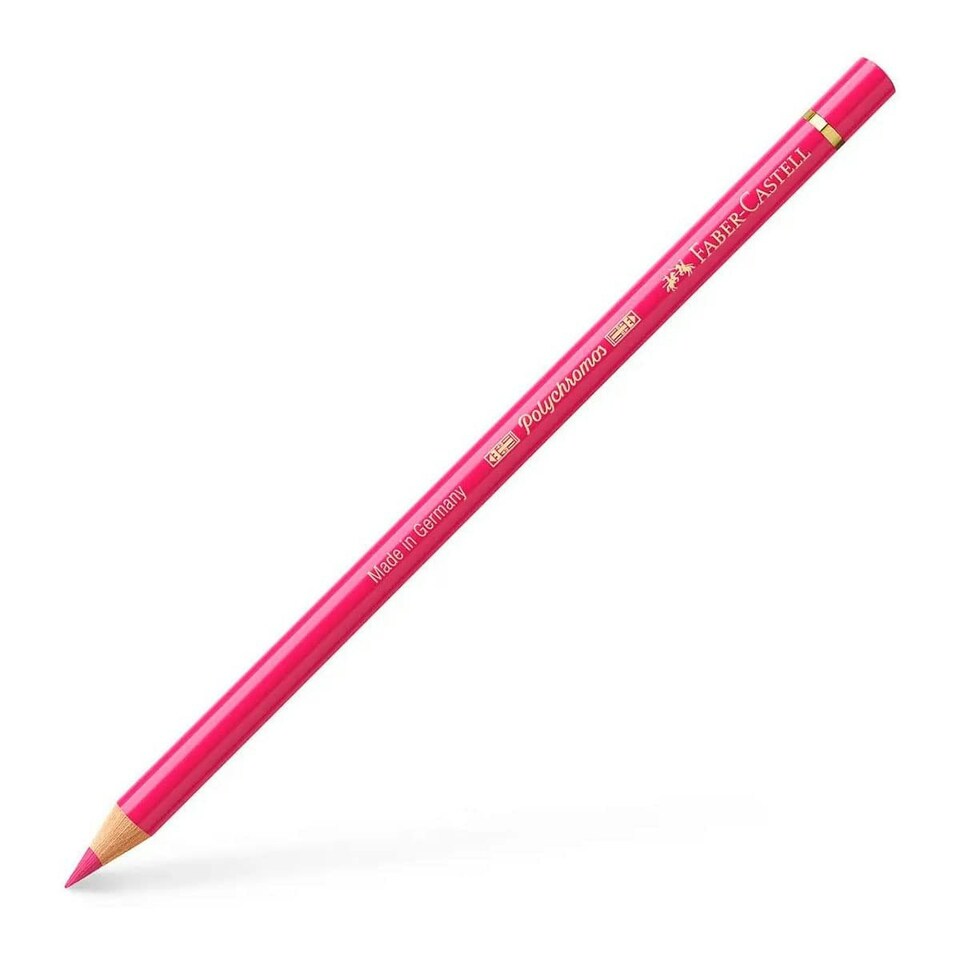 Faber-Castell - Polychromos Artists' Pencil, Rose Carmine (124) - FC110124
