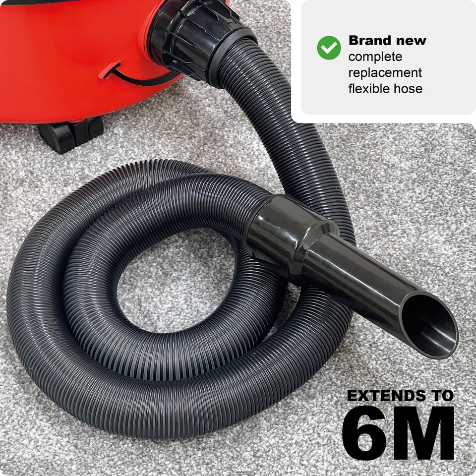 image 1 of SPARES2GO 6m Hose compatible with Numatic Henry Hetty etc Vacuum Cleaners