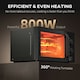 image 5 of HOMCOM 23L Solo Manual Microwave Oven with 5 Levels, Timer, Black