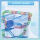 image 8 of PawHut 5 Tiers Hamster Cage Animal Travel Carrier Habitat, Blue
