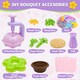 image 7 of DIY Flower Bouquet Craft Kit for Kids – Decorate with Press Machine, Colorful Petals, Basket & Vase