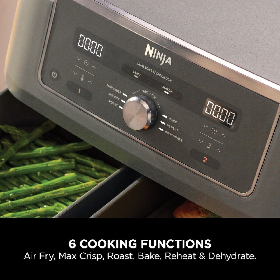 image 1 of Ninja 6 in 1 Dual Zone Air Fryer Max 9.5L DZ400UK