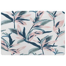 Winter Pink & Blue Flowers (Rug) Pink | Large: 140x200cm