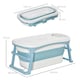 image 7 of HOMCOM Foldable Bathtub Kids Bath Tub with Lid Large Bathtubs for 1 - 12 Years