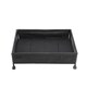 image 3 of Living and Home 2Pcs Under Bed Steel Storage Organizer Basket with Wheels | Black