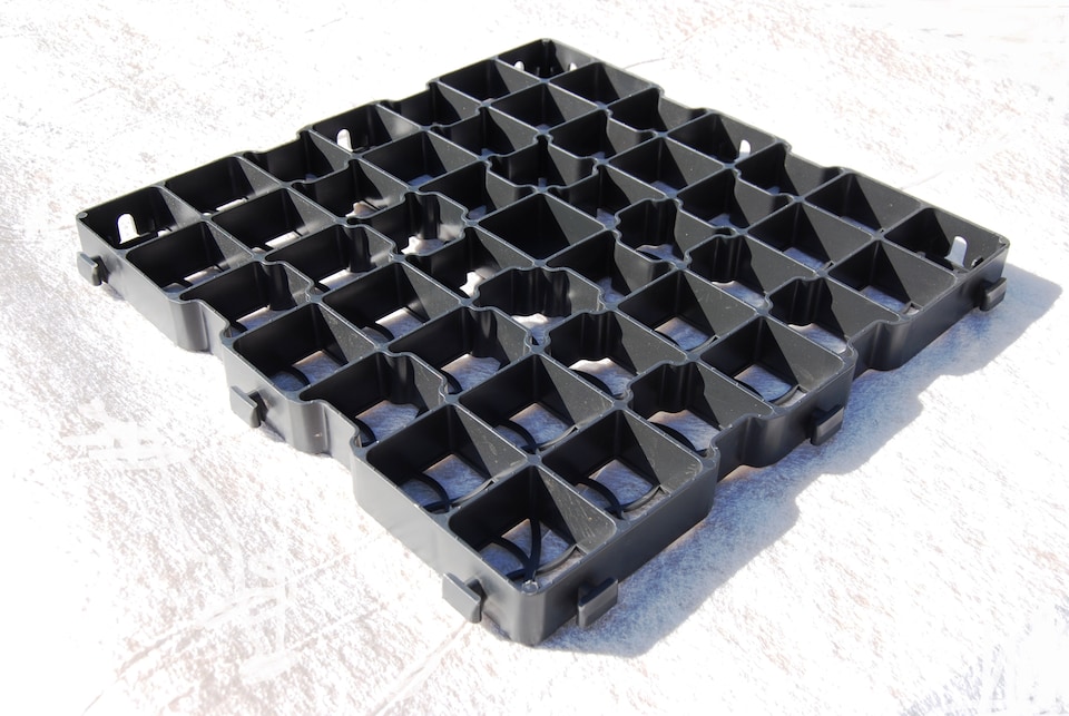 image 1 of Ecobase Fastfit Shed Base Kit 12x8ft Garden Buildings - supports 240 tonnes/m2 - includes heavy duty membrane and delivery | Black | 12x8ft