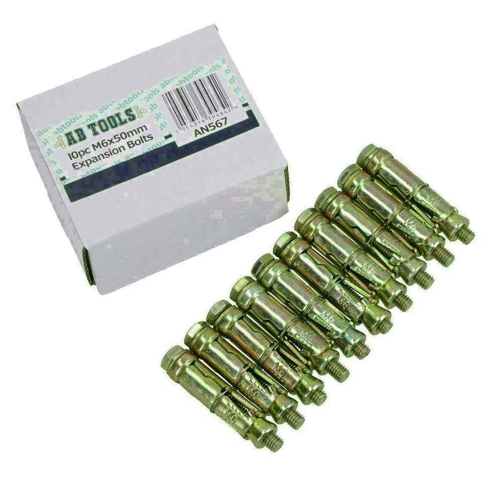 image 1 of M6 6mm x 50mm Expansion Rawl Bolt for Masonry Sleeve Anchors Fastener 20pk