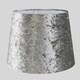 image 2 of ValueLights Modern Tapered Table Floor Lamp Light Shade With Silver Grey Velvet Finish