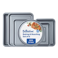 BetterWare Essentials Non-Stick 6 Piece Baking & Roasting Set