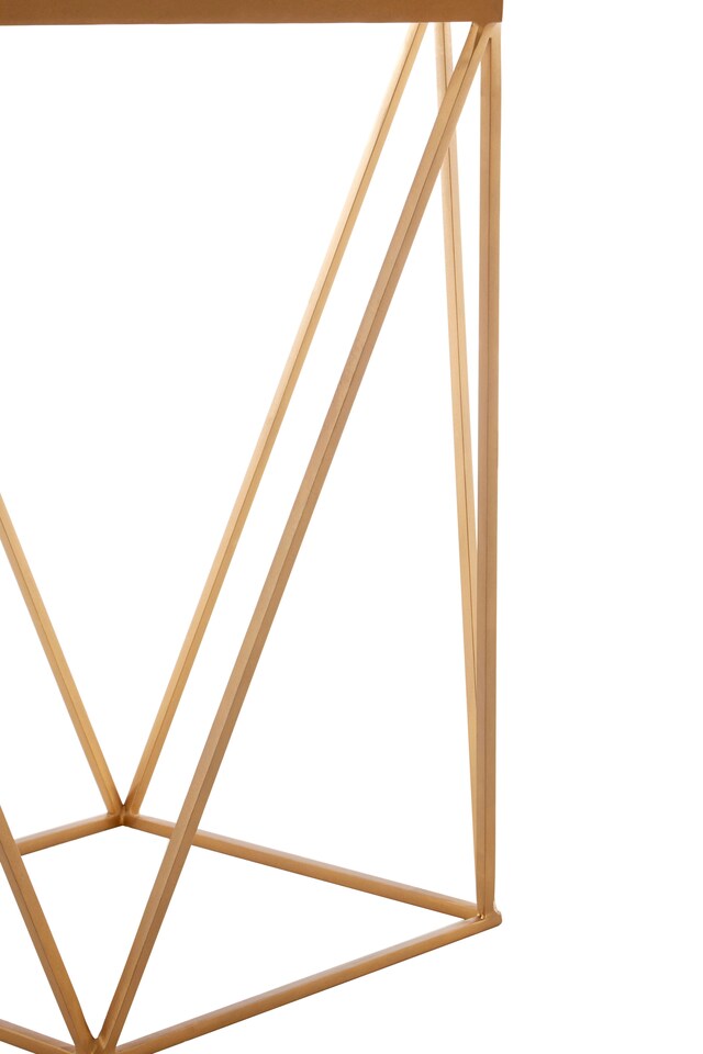 image 1 of Shalimar Square Marble Top Side Table | Gold