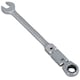 image 5 of 10mm Metric Double Jointed Flexi Ratchet Combination Spanner Wrench 72 Teeth