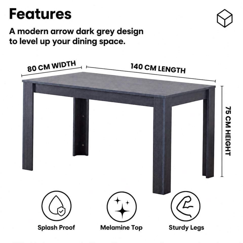 image 1 of Dining Table and 6 Chairs  Black Dark Grey 6 Grey Velvet Chairs Wood Dining Set Furniture | Grey | One Size | 7