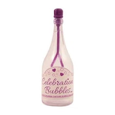 Champagne Bottle Bubbles Purple