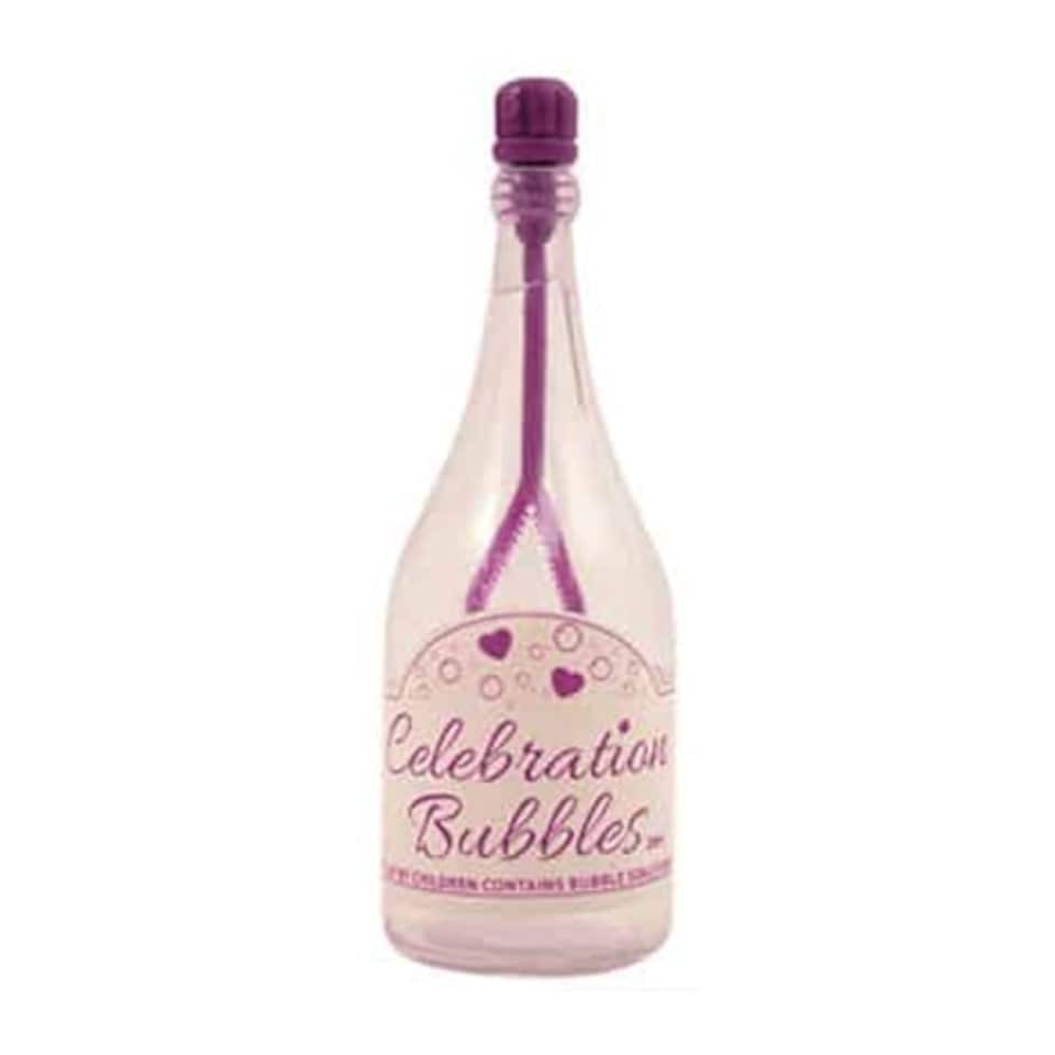 Champagne Bottle Bubbles Purple