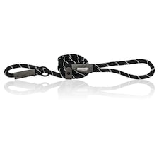 HugglePets Reflective Rope Slip Dog Lead Black