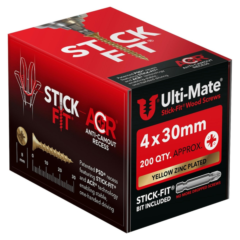 4.0mm x 30mm Wood Screws