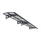 image 1 of Patio Cover Herald Door Awning Canopy 4460 Mist - Polycarbonate - L447 x W139 x H33 cm - Grey Grey