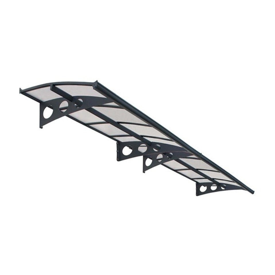 image 1 of Patio Cover Herald Door Awning Canopy 4460 Mist - Polycarbonate - L447 x W139 x H33 cm - Grey Grey