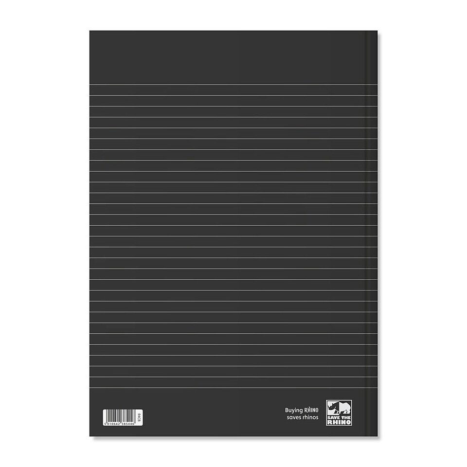 image 1 of Rhino A4 Casebound 192 Pages 8mm Lined Hardback Notebook