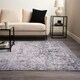 image 2 of OHS Flat Vintage Washed Carpet Floor Rug, 120x170cm - Grey