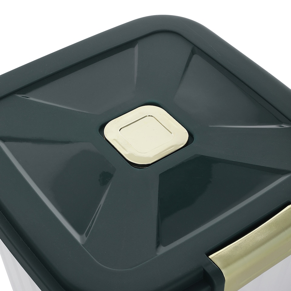 image 1 of Living and Home 2.5kg Large Capacity Food Storage Container with Wheels | Green