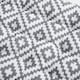 image 9 of OHS 2 x Geometric Print Outdoor Garden Patio Deck Zero Gravity Chair Sun Lounger Soft Thick Plump Comfy Filled Cushion Grey | 160 x 50cm