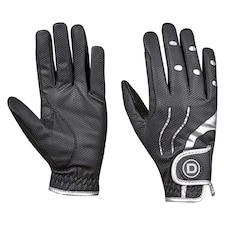 Dublin Pro Everyday Riding Gloves - Black/Silver - XS | Black | XS