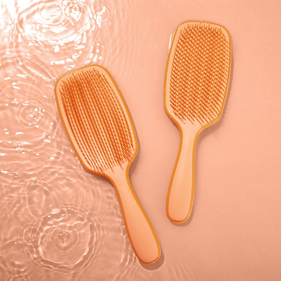 image 1 of Nature Spell No Fuss Detangler Brush - Glossy Orange