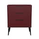 image 1 of Fuji 3 Drawer Midi Chest of Drawers in Red Matt (Ready Assembled) | Red | Red Matt